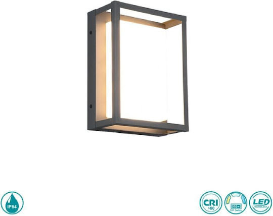 Trio Lighting Witham Επιτοίχια Εξωτερική Πλαφονιέρα LED IP54 10.5W 18x24x24εκ.