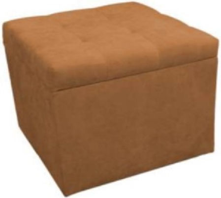 Julia Mango Stoff Hocker Mit Stauraum 50x50x46cm