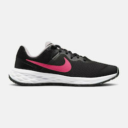 Nike Revolution 6 Kids Running Shoes Black / Hyper Pink / Pink Foam