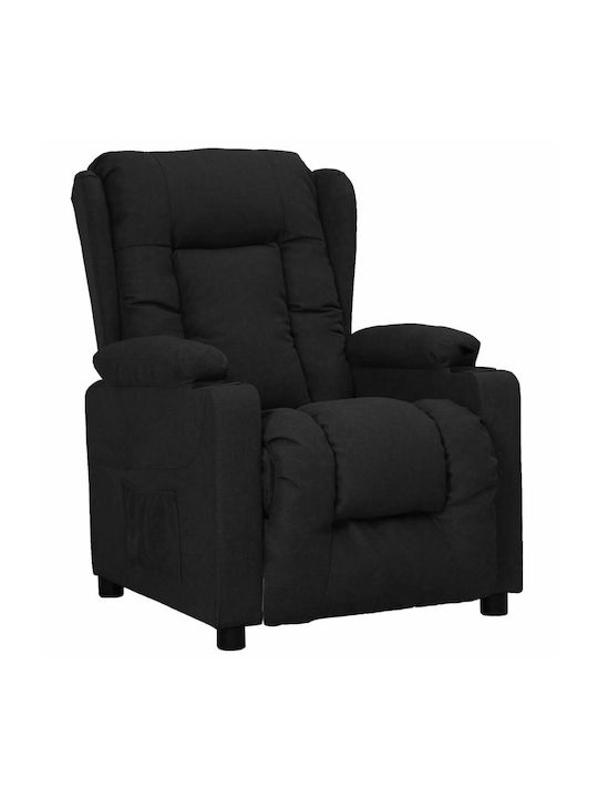 Relaxsessel mit Fußhocker Schwarz 72.5x96x99.5cm