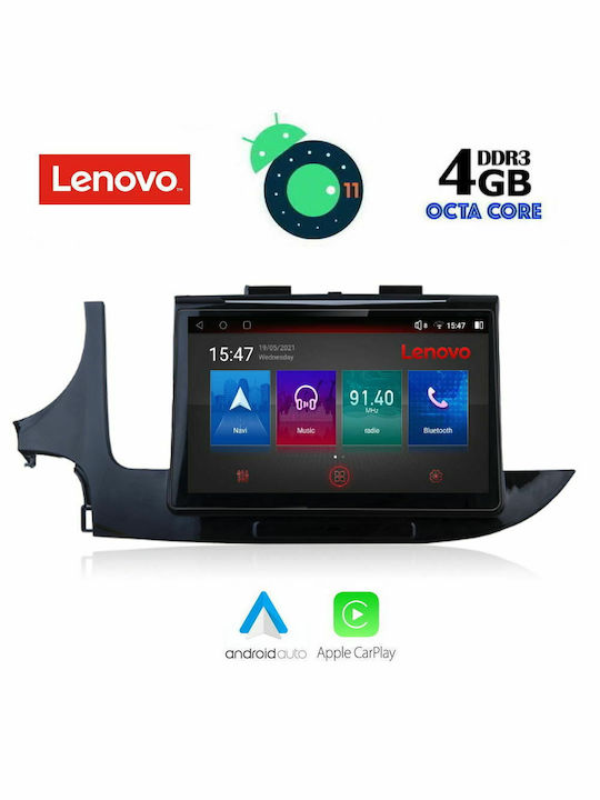 Lenovo Car-Audiosystem für Opel Mokka 2016-2020 (Bluetooth/USB/AUX/WiFi/GPS/Apple-Carplay) mit Touchscreen 9"