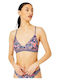 Ovin Vintage Bikini Τριγωνάκι Floral Μωβ