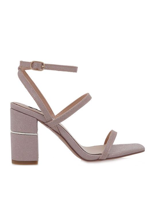 Exe Helen Sandalen mit Strass Rosa