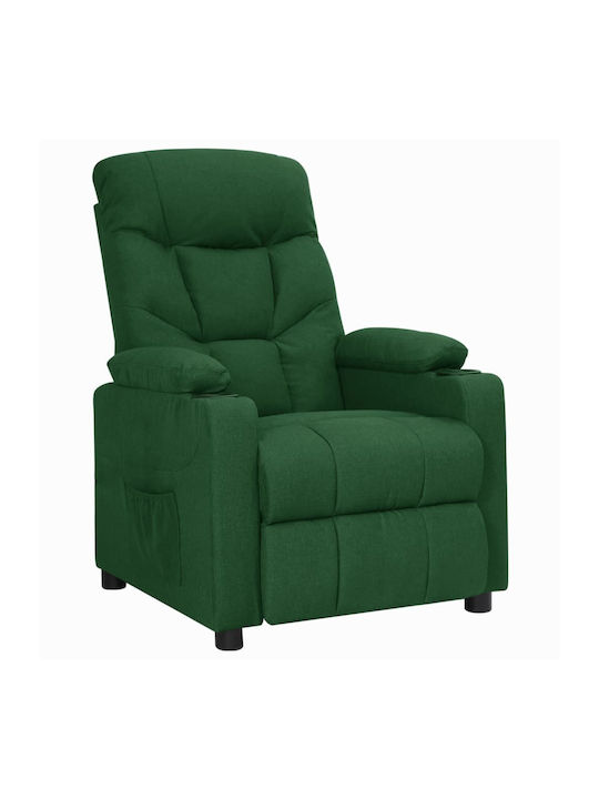 Relaxsessel mit Fußhocker Dark Green 73x94x101.5cm