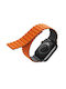 Uniq Revix Reversible Armband Silikon Orange/Grey (Apple Watch 44/45/46mm/Ultra 49mm) UNIQ-45MM-REVGRYORG