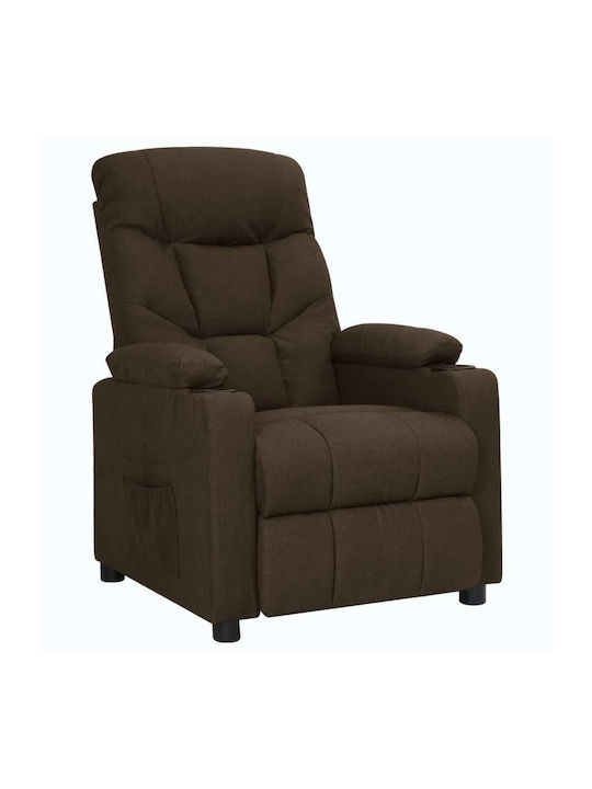 Relaxsessel mit Fußhocker Dark Brown 73x94x101.5cm