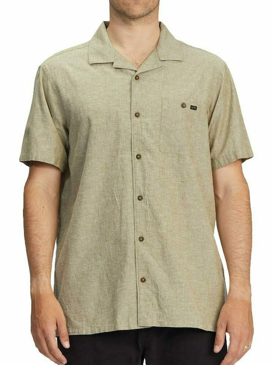 Billabong All Day Men's Shirt Short Sleeve Khaki