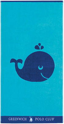 Greenwich Polo Club 3662 Kids Beach Towel Blue 140x70cm 267701403662