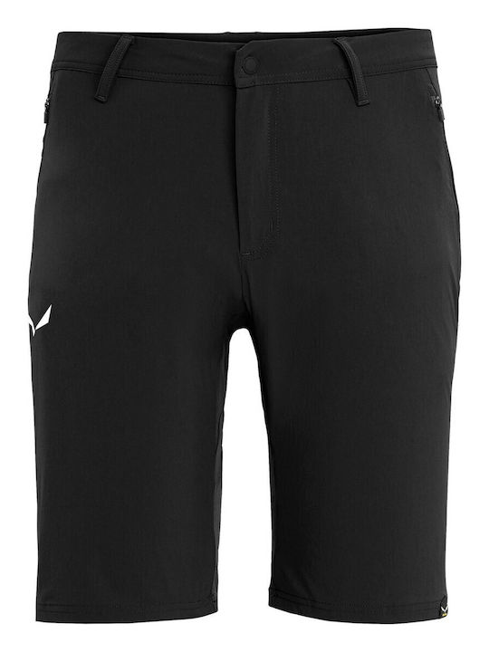 Salewa Talveno Durastrech Ανδρικό Κοντό Παντελόνι Πεζοπορίας Μαύρο