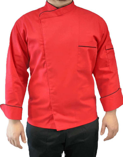 Mantel Koch Unisex Rot mit Langärmelig MARK984