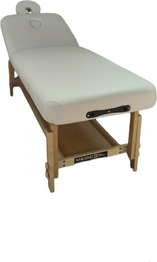 Medicin Wooden White Massage and Physiotherapy Bed 190x72cm