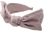 Satin Hair Headband of Excellent Quality with Sand Bow Tie