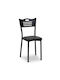 Depp Kitchen Wooden Chair Μαύρη 41x45x85cm