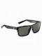 Flying Fisherman Swirl 7826 Sunglasses with Matte Blacκ / Smoke Plastic Frame and Black Lens