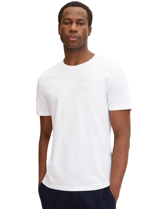 Tom Tailor Ανδρικό T-shirt Λευκό Μονόχρωμο
