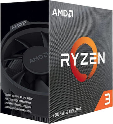 AMD Ryzen 3 4100 3.8GHz Procesor cu 4 nuclee pentru Socket AM4 cu Casetă și Cooler