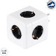 GloboStar PowerCube with Surge Protection 5 Pos...