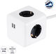 GloboStar PowerCube 4 Θέσεων με 2 USB-A και Καλ...