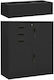 Double-leaf Metallic Outdoor Storage Cabinet with Locking Capability with 1 Shelf Anthracite 90x40x102 cm