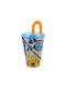 Stor Pokemon - Distorsion Glass Water made of Plastic with straw 430ml