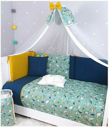 Baby Star Baby Crib Bedding Set Dinosaur 10pcs Green