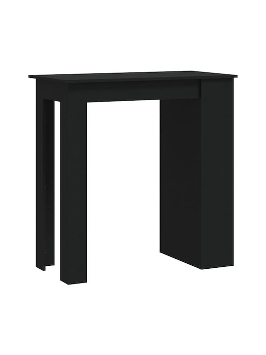 Table Bar Wooden Black 102x50x103.5cm