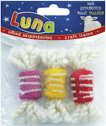 Luna Διακοσμητικό Υλικό για DIY Κατασκευές 3τμχ