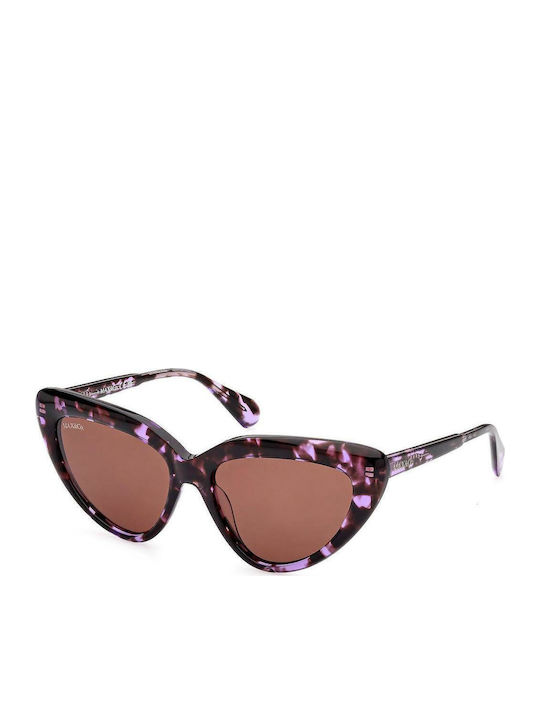 Max & Co Women's Sunglasses with Multicolour Plastic Frame MO0047 55E