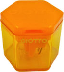 Giotto Plastic Triple Pencil Sharpener Orange Barrel 000233000