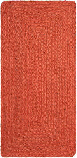 Silk Fashion 1717 Teppich Rechteckig Sommer aus Jute Teracotta