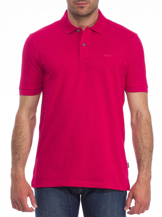 Polo Herrenblusen Kurzarm Fuchsie