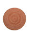 Silk Fashion 1723 Rug Round Summer from Jute Teracotta
