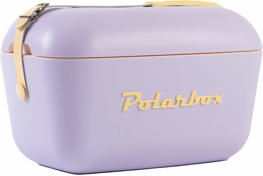 Polarbox Classic & Pop Style Portable Fridge 20lt Purple Yellow