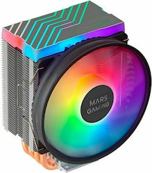 Mars Gaming MCPU44 Ψύκτρα Επεξεργαστή για Socket AM4/1200/115x/1700 με ARGB Φωτισμό