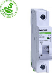 Noark 1-Pole Automatic Circuit Breaker 20A 101596