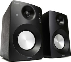 Horizon-Europe HAV-M1100B Αυτοενισχυόμενα Ηχεία με Bluetooth 60W (Ζεύγος) Μαύρα