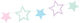 PartyDeco Unicorn Stars Garland for Party 140cm