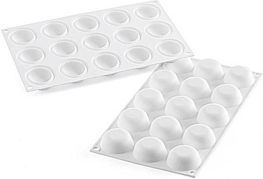 Silikomart No Coating Silicone Chocolates 15 Cups Baking Pan Stampo In