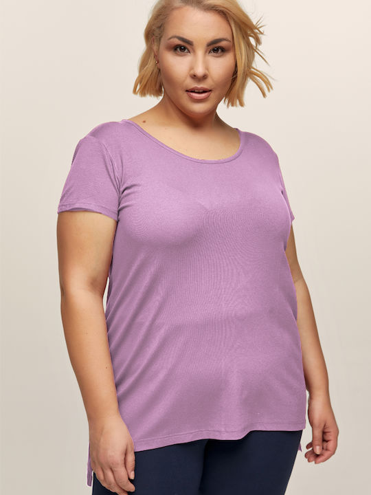 Bodymove Damen T-shirt Flieder