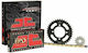 JT Sprockets Комплект верига и зъбни колела Supra-X Helmin (14-36-428) за Honda Супра 125 X