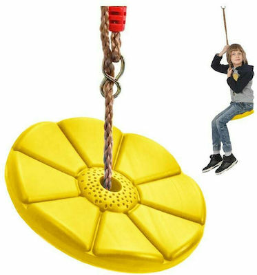 Aria Trade Plastic Hanging Swing Disk Yellow