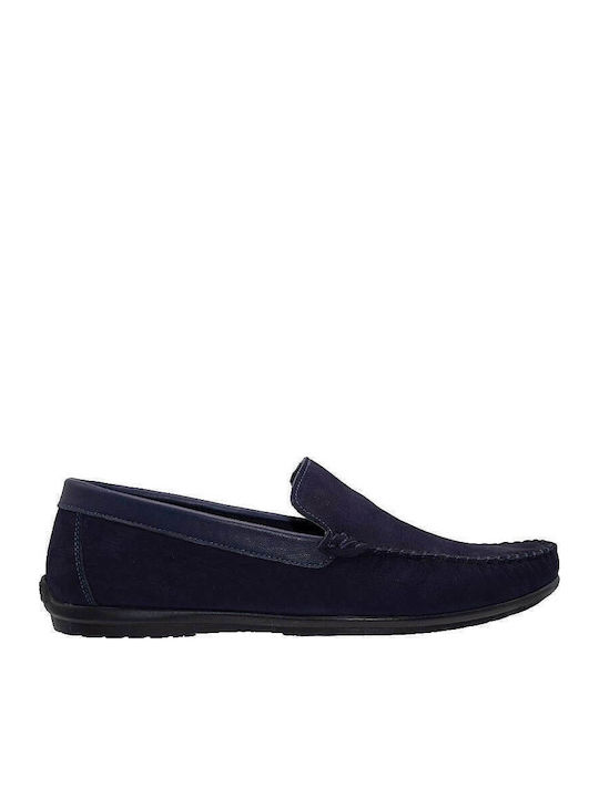Gale Men's Leather Loafers Blue