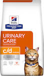 Hill's Feline c/d Multicare Urinary Care Trockenfutter für erwachsene Katzen mit empfindlichem Harnsystem mit Huhn 3kg