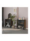 vidaXL Wohnzimmer Vitrine aus Holz & Metall Braune 72x36x82cm
