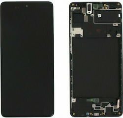Screen with Frame for Galaxy A71 (Black) Screen with Frame for Galaxy A71 (Black)