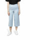 Only Damen Stoff Hose mit Gummizug in Normaler Passform Blau