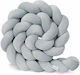 Sparrow Velvet Crib Bumpers Braided Inside Gray...
