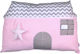 Baby Star Dekokissen für Wiege Sugar Family Häuschen Rosa