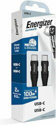 Energizer USB 2.0 USB-C männlich - USB-C 100W 2m (C541CKBK)