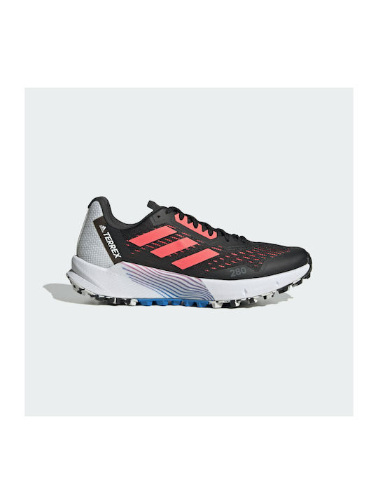Terrex Agravic Flow 2.0 Sport Shoes Trail Running Waterproof with Gore-Tex Membrane Core Black / Turbo / Blue Rush